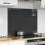 Køkkenbacksplash Mørkegrå 80 x 60 cm hærdet glas