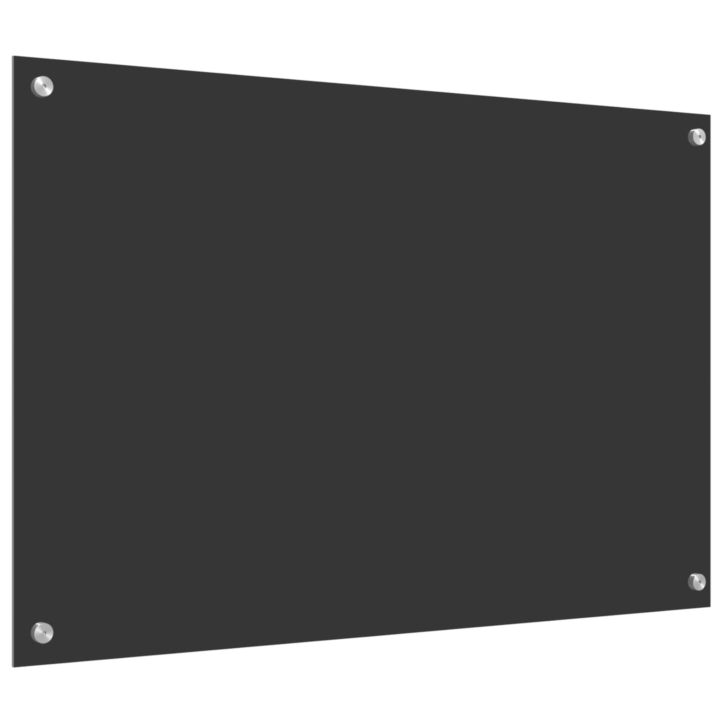 Køkkenbacksplash Mørkegrå 90 x 60 cm hærdet glas