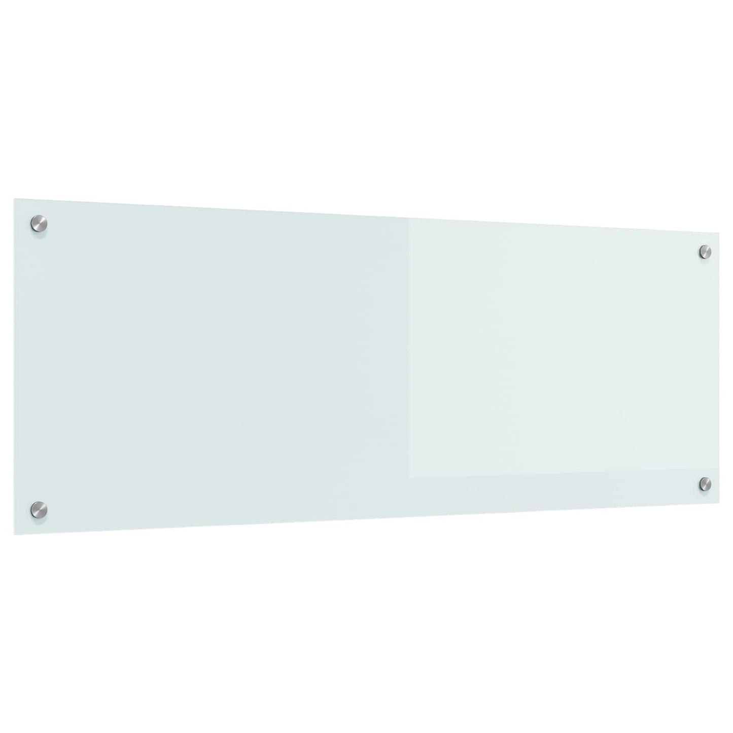 Køkkenbacksplash Hvid 110 x 40 cm hærdet glas