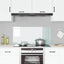 Køkkenbacksplash Hvid 110 x 50 cm hærdet glas