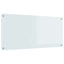 Køkkenbacksplash Hvid 110 x 50 cm hærdet glas