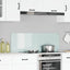 Køkkenbacksplash Hvid 120 x 40 cm hærdet glas
