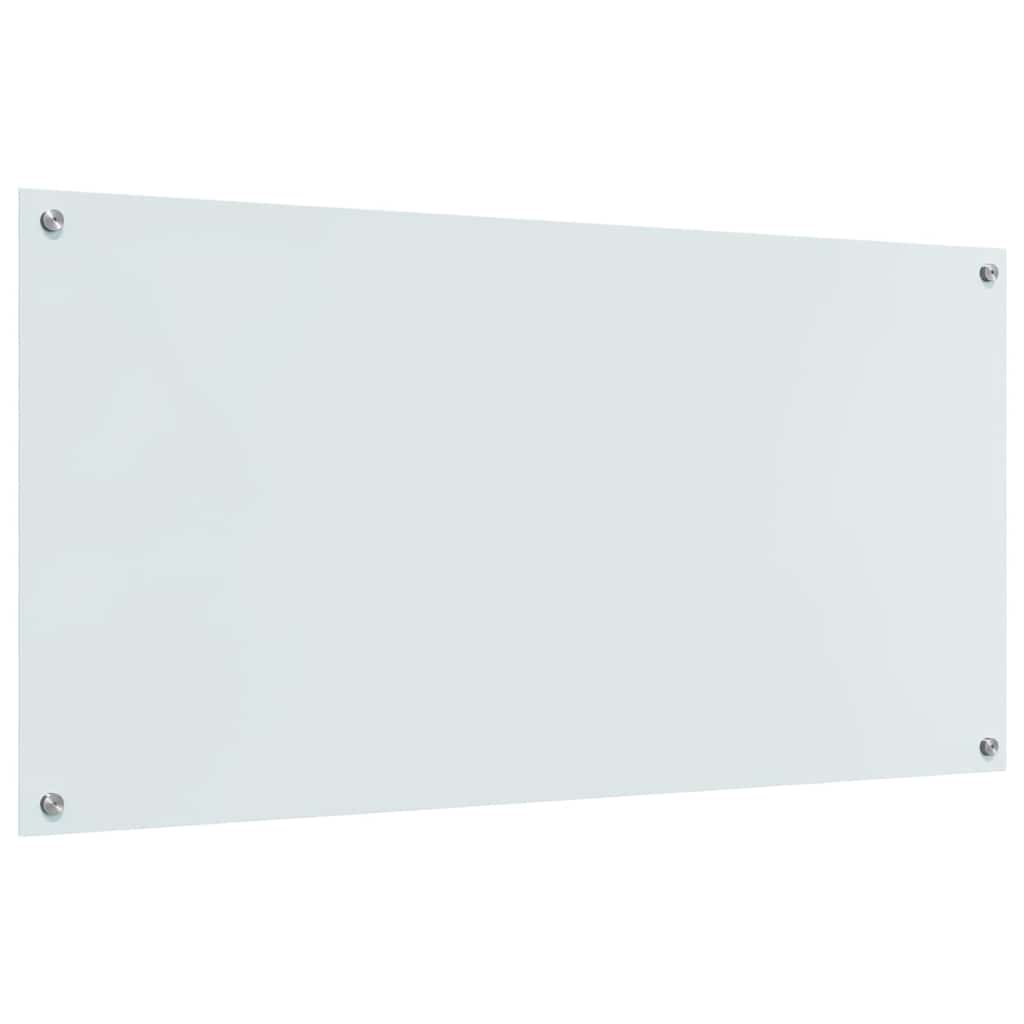 Køkkenbacksplash Hvid 120 x 60 cm hærdet glas