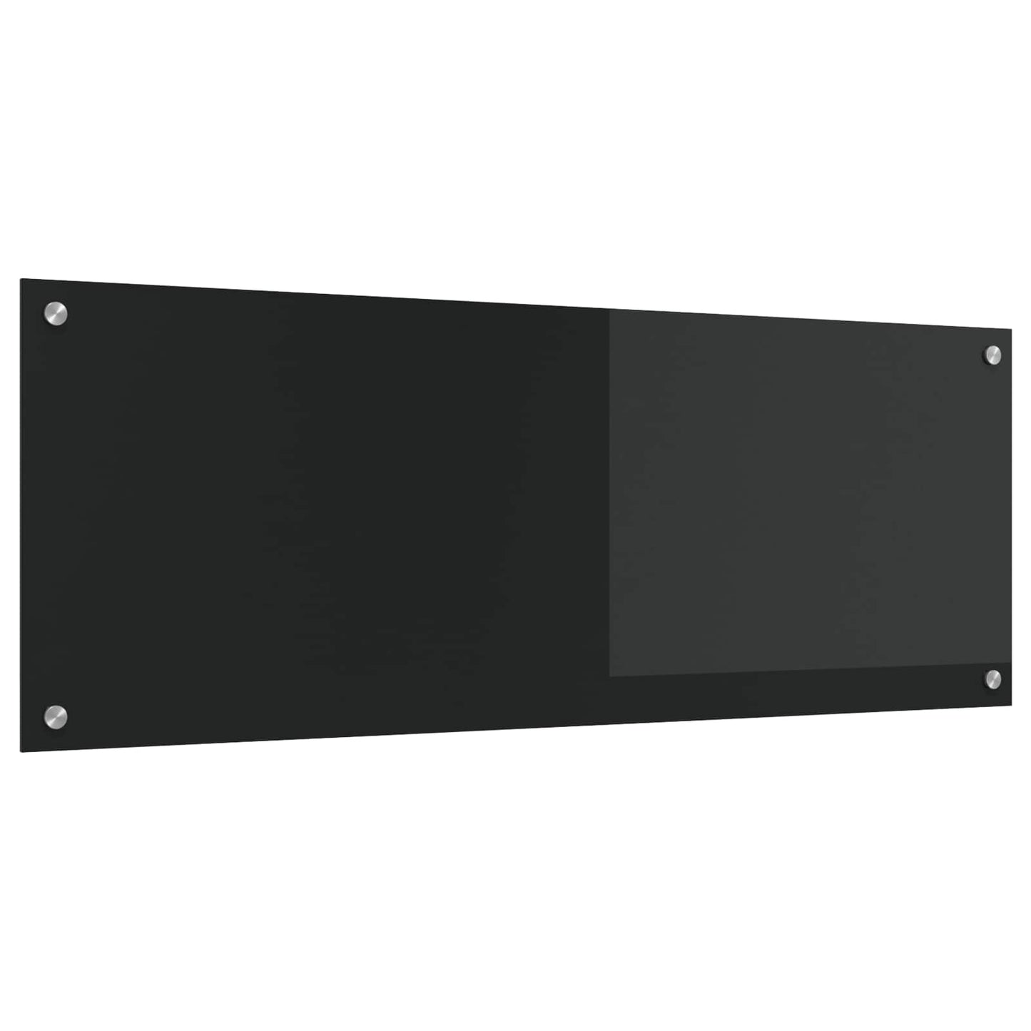 Køkkenbacksplash Sort 110 x 40 cm hærdet glas