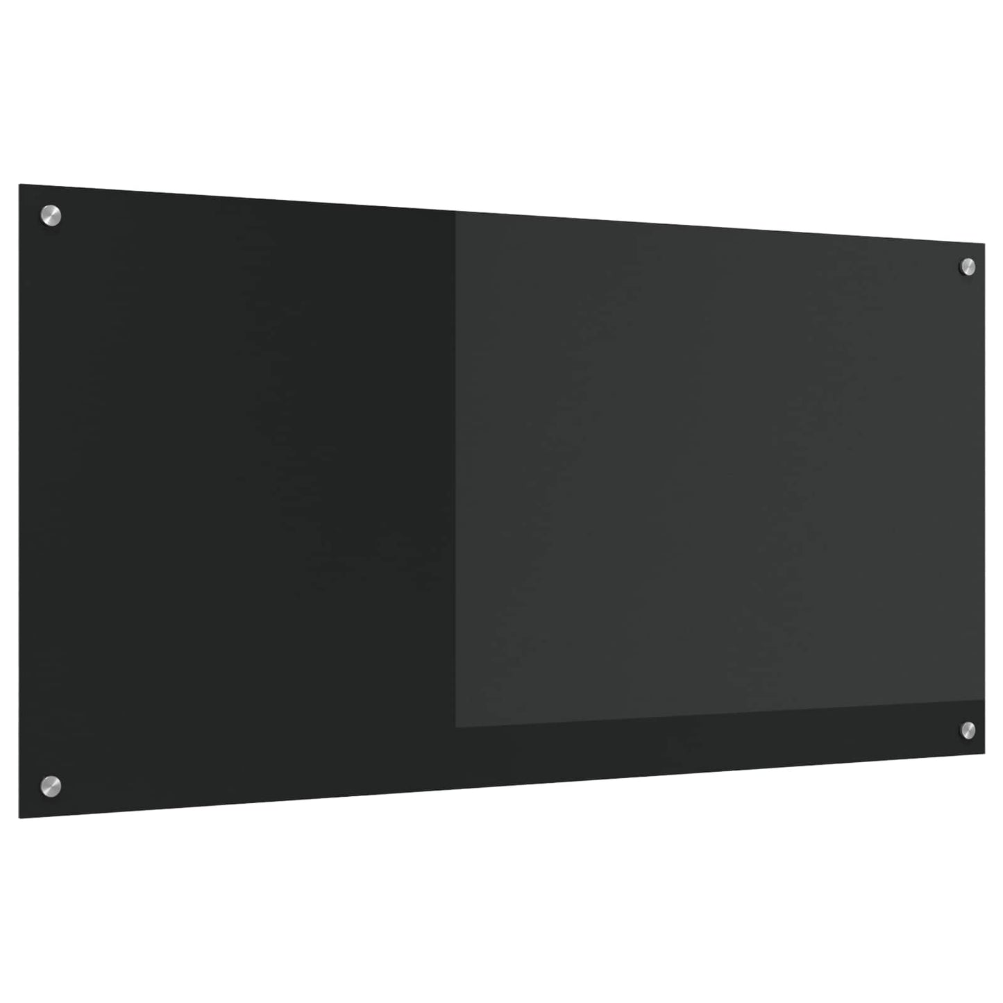 Køkkenbacksplash Sort 120 x 60 cm hærdet glas