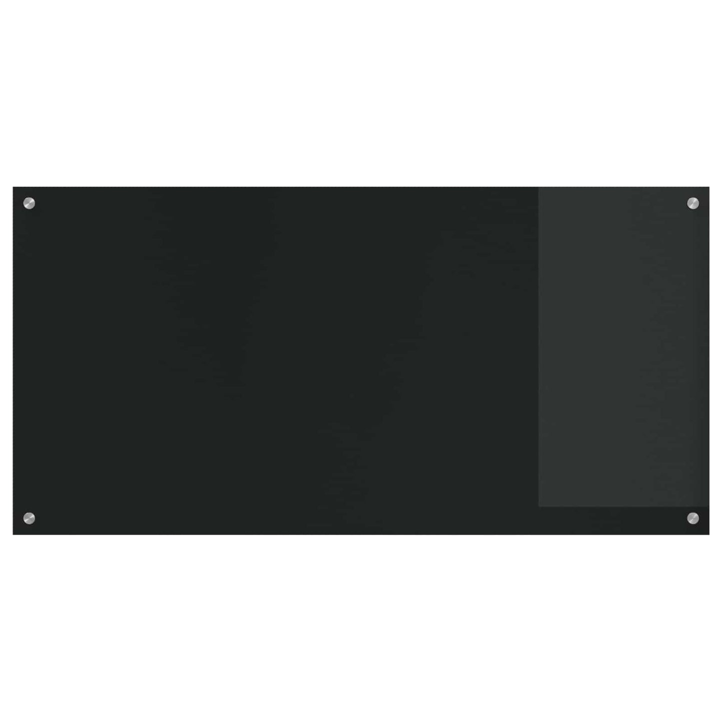 Køkkenbacksplash Sort 120 x 60 cm hærdet glas