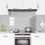 Køkkenbacksplash Lysegrå 110 x 60 cm hærdet glas