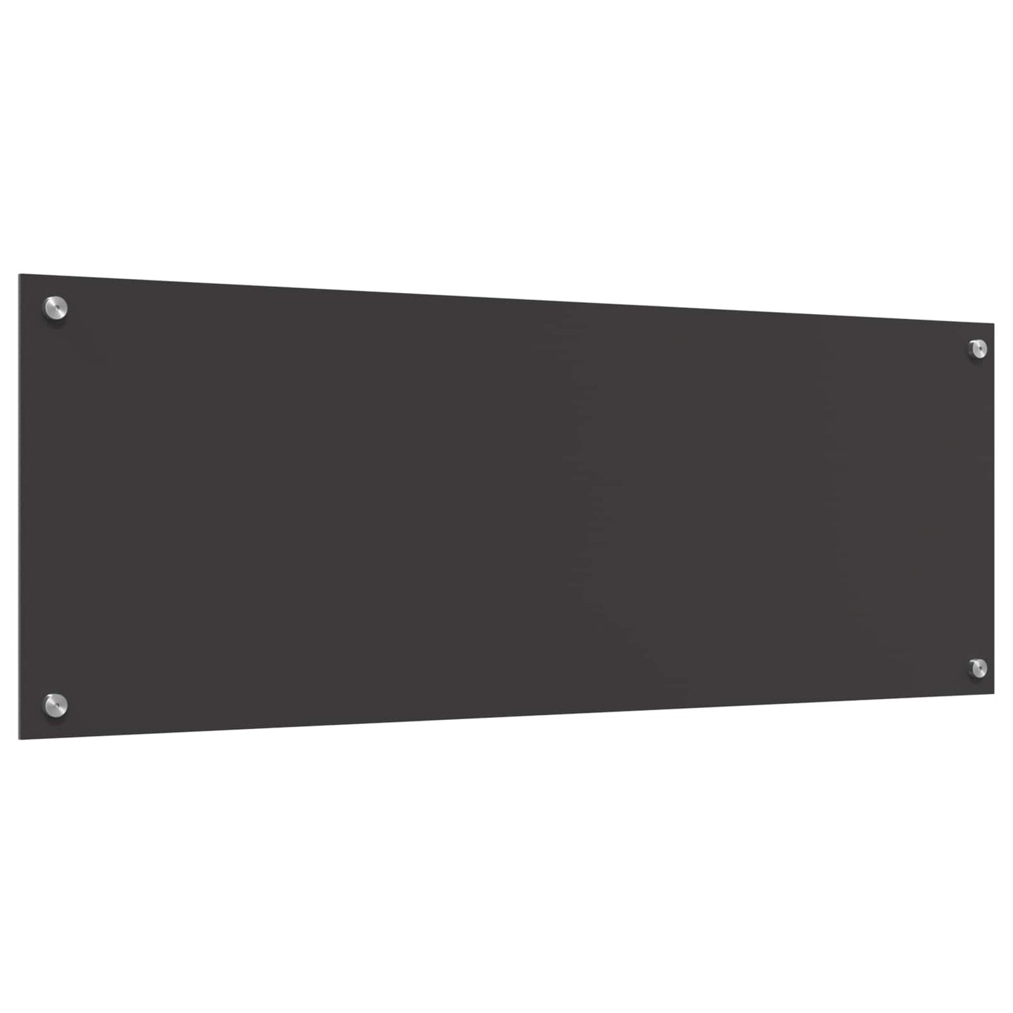 Køkkenbacksplash Mørkegrå 110 x 40 cm hærdet glas