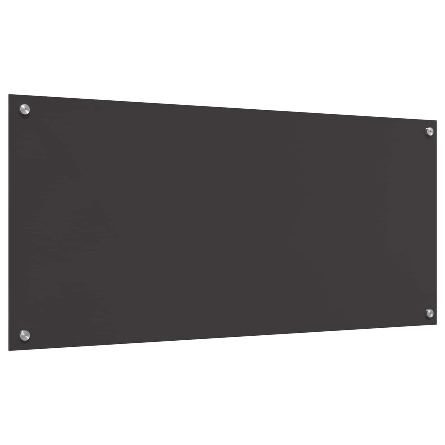 Køkkenbacksplash Mørkegrå 110 x 50 cm hærdet glas
