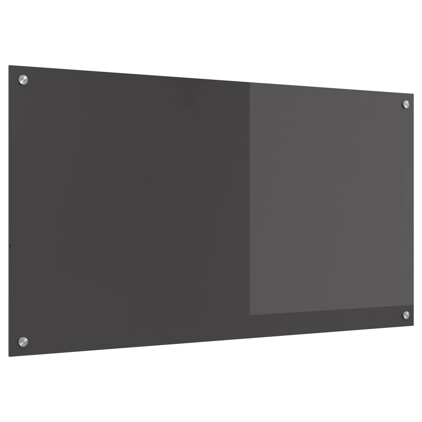 Køkkenbacksplash Mørkegrå 110 x 60 cm hærdet glas