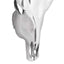 Bull kranium Sølv 34 x 13 x 53 cm Aluminium