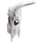 Bull kranium Sølv 34 x 13 x 53 cm Aluminium