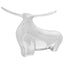 Tyrskulptur Sølv 37 x 44 x 17 cm Aluminium