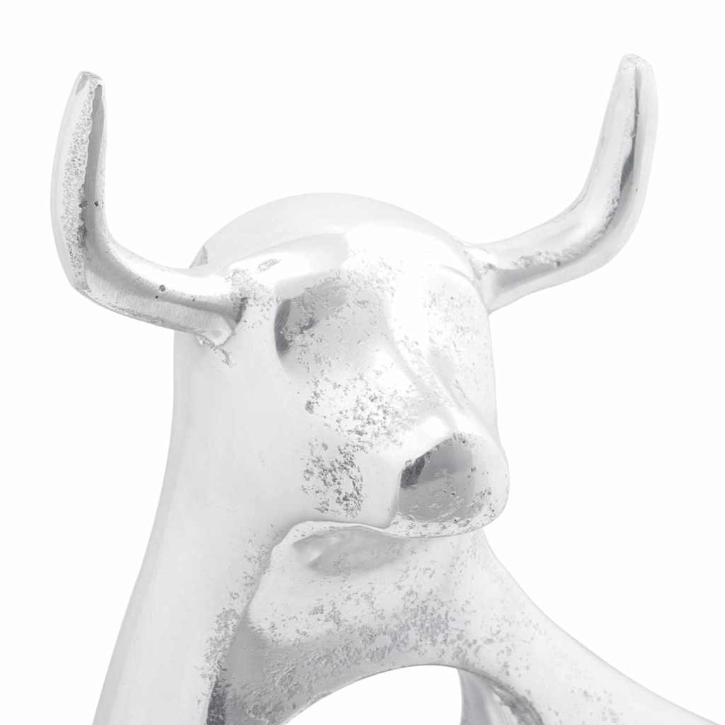 Tyrskulptur Sølv 22 x 9,5 x 34 cm Aluminium