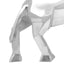 Tyrskulptur Sølv 74 x 23 x 30 cm Aluminium