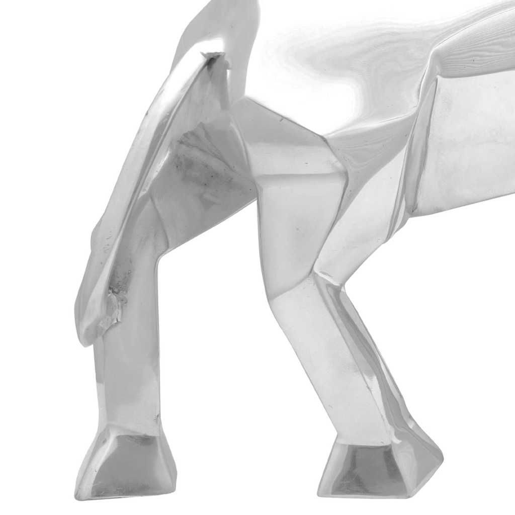 Tyrskulptur Sølv 74 x 23 x 30 cm Aluminium