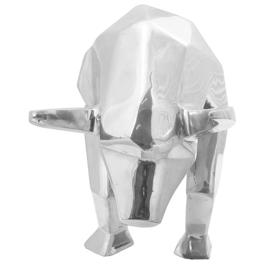 Tyrskulptur Sølv 74 x 23 x 30 cm Aluminium