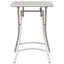 Bistrobord Beige 55 x 55 x 72,5 cm Pulverlakeret stål