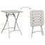 Bistrobord Beige 55 x 55 x 72,5 cm Pulverlakeret stål
