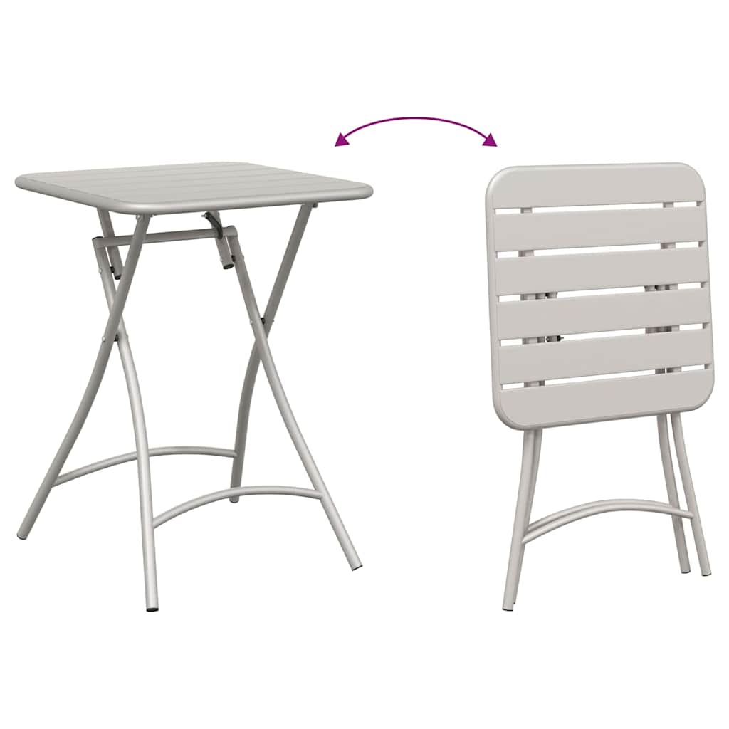 Bistrobord Beige 55 x 55 x 72,5 cm Pulverlakeret stål