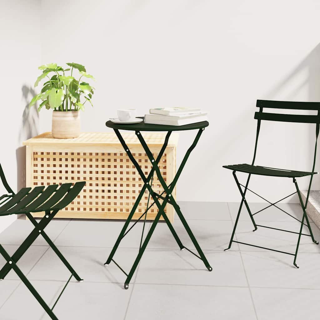 Bistrobord Mørkegrøn Ø 50 x 71 cm Pulverlakeret stål