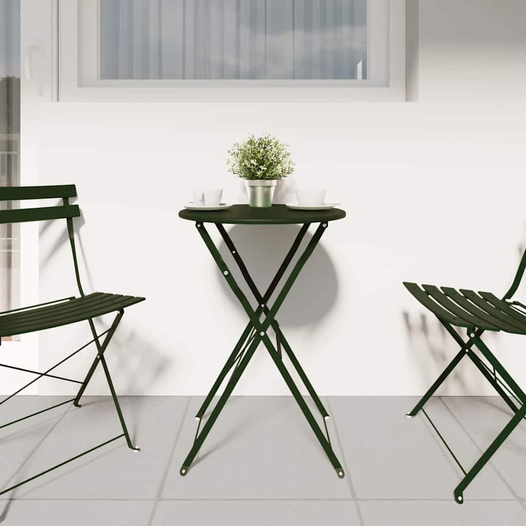 Bistrobord Mørkegrøn Ø 50 x 71 cm Pulverlakeret stål