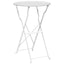 Bistrobord Hvid Ø 50 x 71 cm Pulverlakeret stål