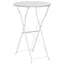 Bistrobord Hvid Ø 50 x 71 cm Pulverlakeret stål