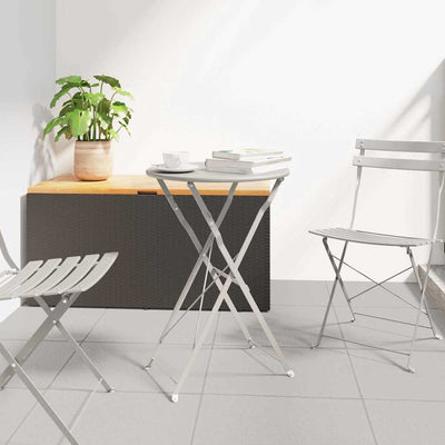 Bistrobord Beige Ø 50 x 71 cm Pulverlakeret stål