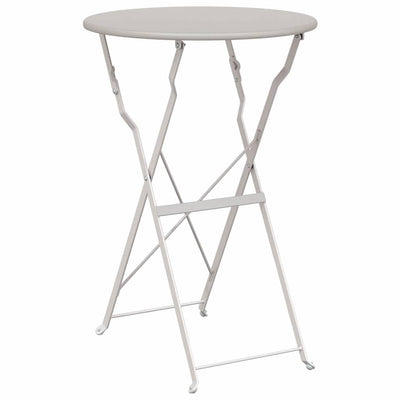 Bistrobord Beige Ø 50 x 71 cm Pulverlakeret stål