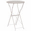 Bistrobord Beige Ø 50 x 71 cm Pulverlakeret stål