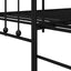 Dagsengramme Sort 90 x 200 cm Pulverlakeret stål
