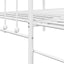 Dagsengramme Hvid 80 x 200 cm Pulverlakeret stål