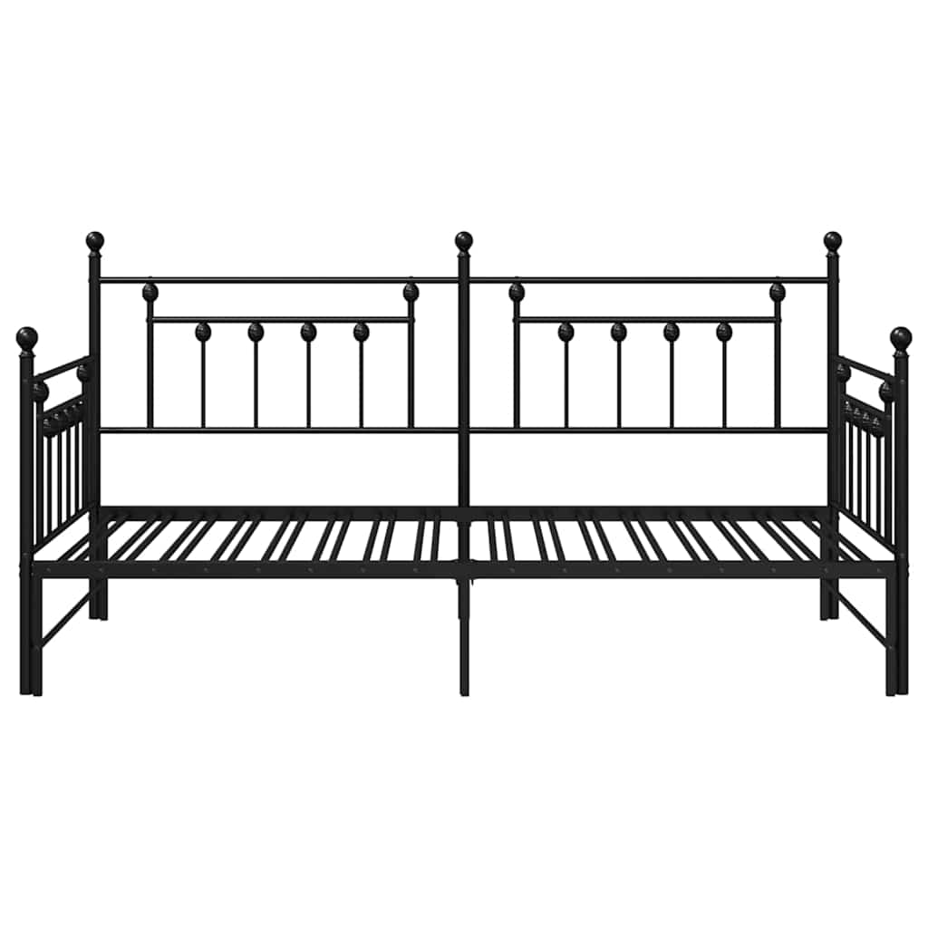 Dagsengramme Sort 90 x 190 cm Stål