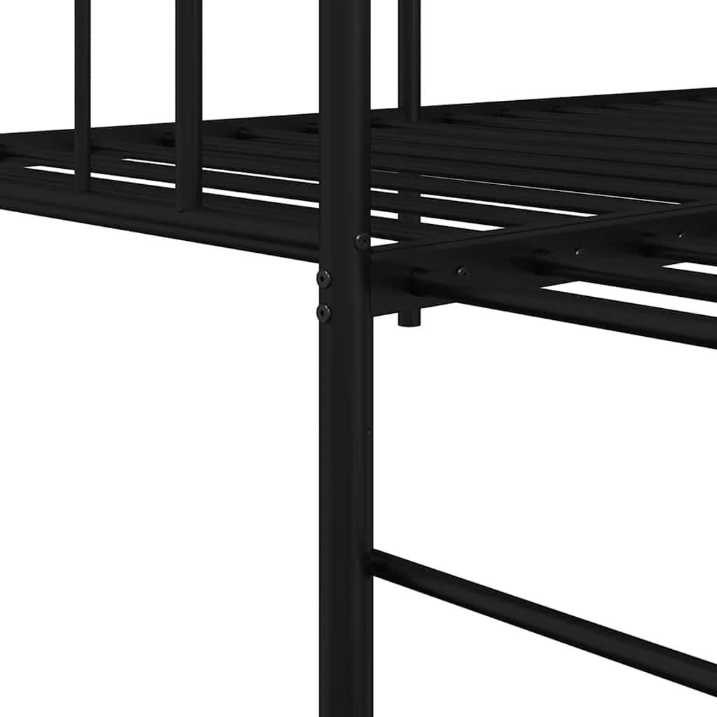 Dagsengramme Sort 90 x 200 cm Stål