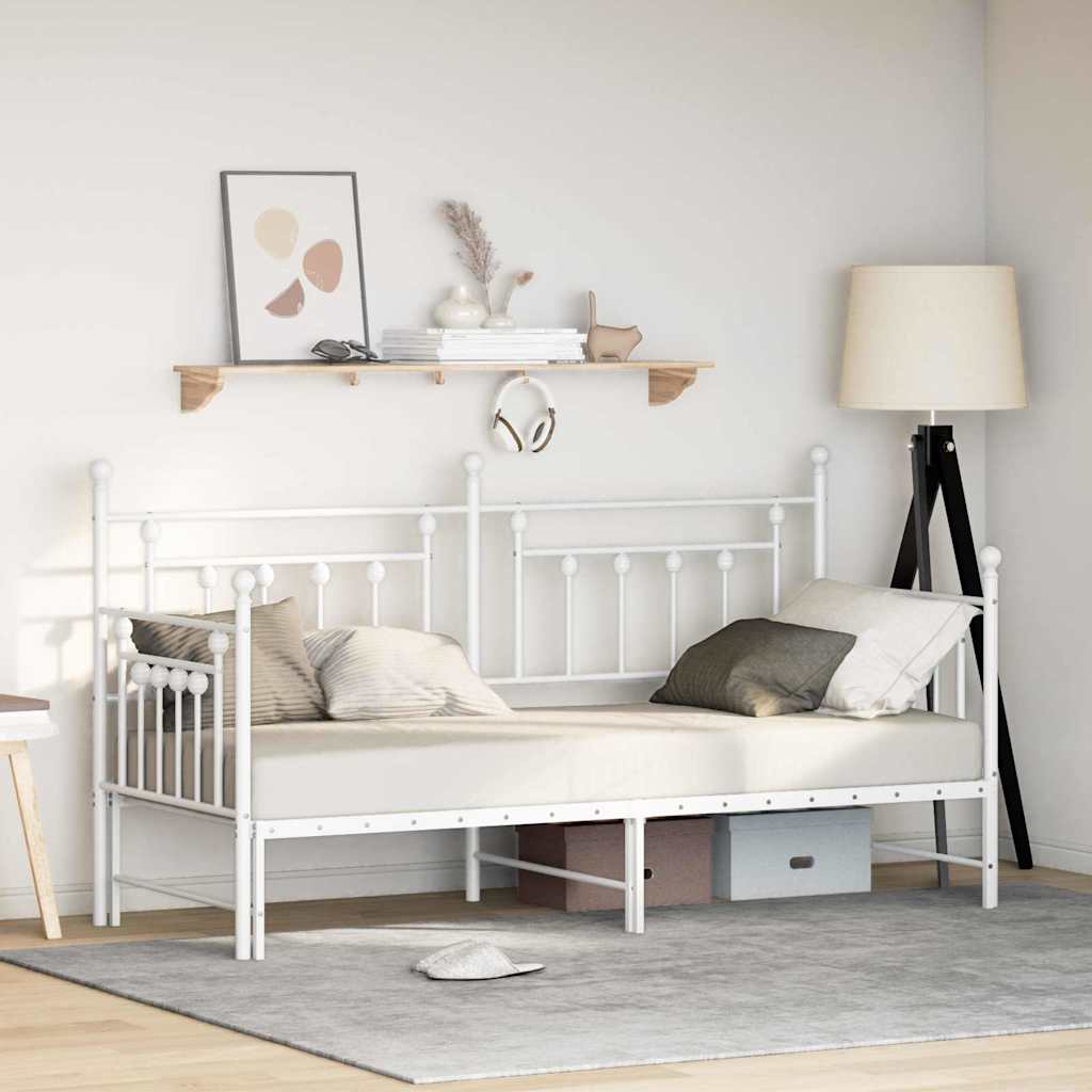 Dagsengramme Hvid 75 x 190 cm Stål