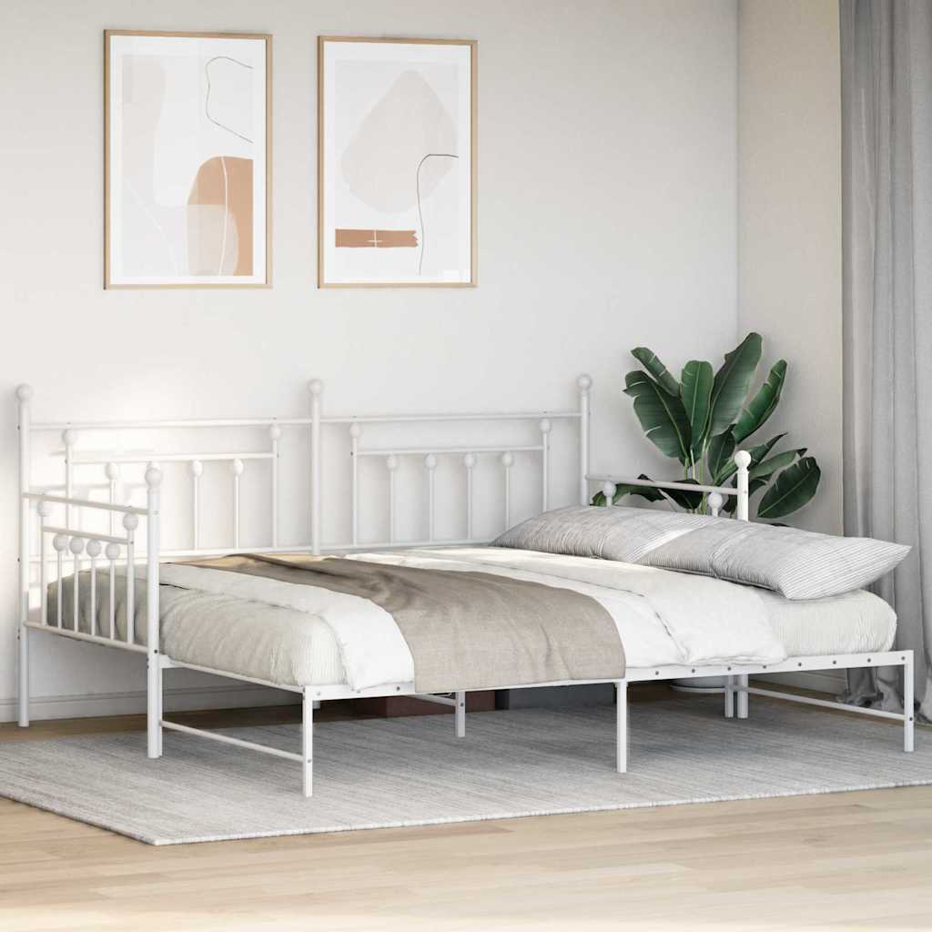 Dagsengramme Hvid 90 x 190 cm Stål