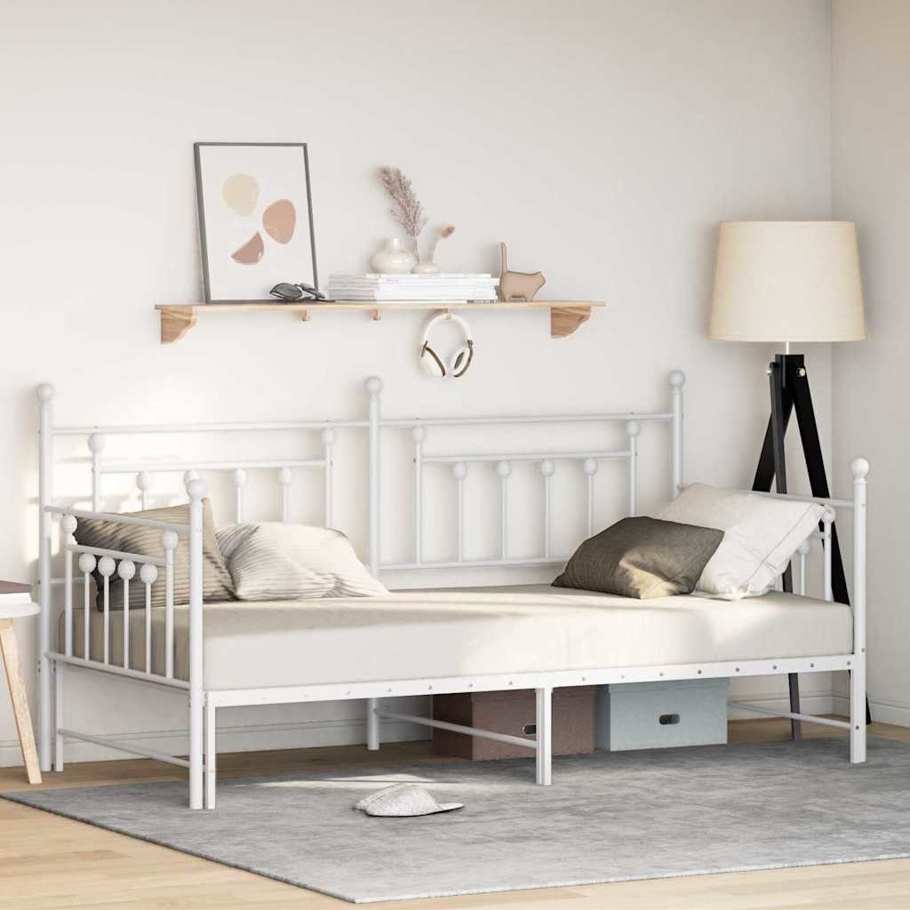 Dagsengramme Hvid 90 x 200 cm Stål