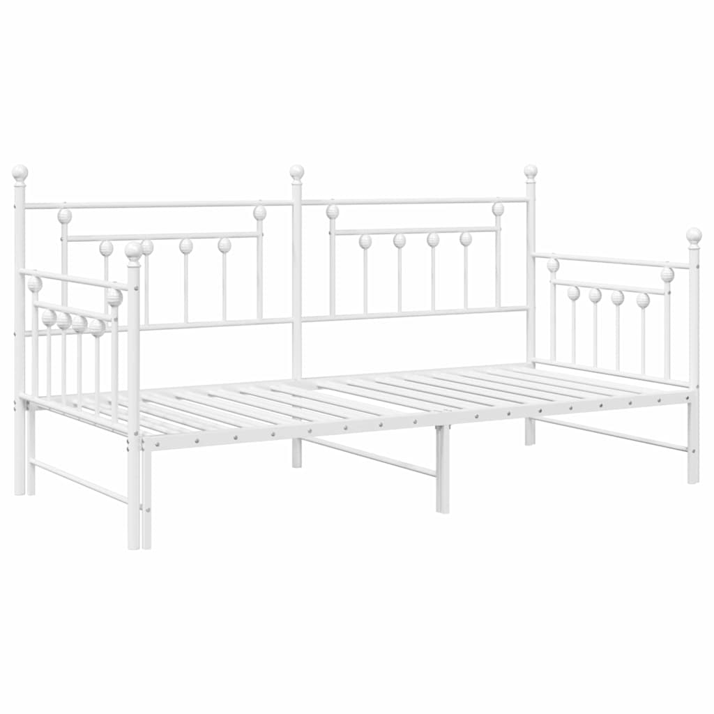 Dagsengramme Hvid 90 x 200 cm Stål