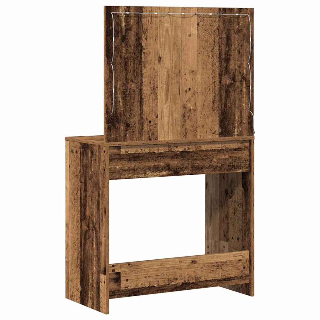 Klædeskab Gammelt træ 78,5 x 41 x 135 cm Konstrueret træ