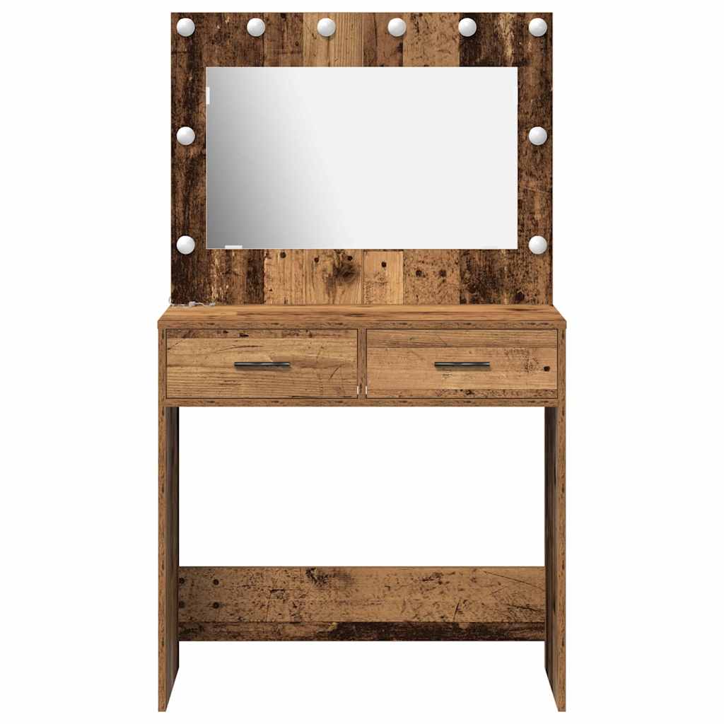 Klædeskab Gammelt træ 78,5 x 41 x 135 cm Konstrueret træ