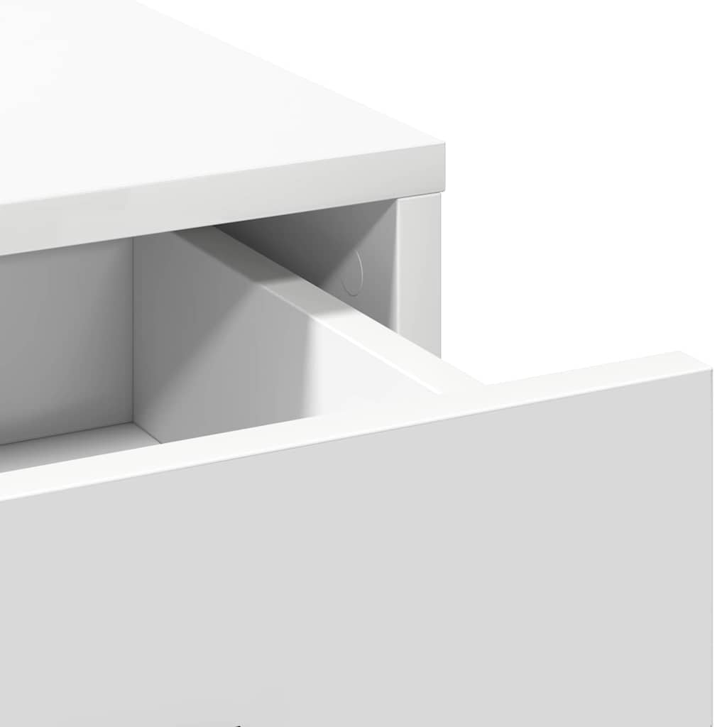 Highboard Hvid 40 x 41 x 135 cm Konstrueret træ