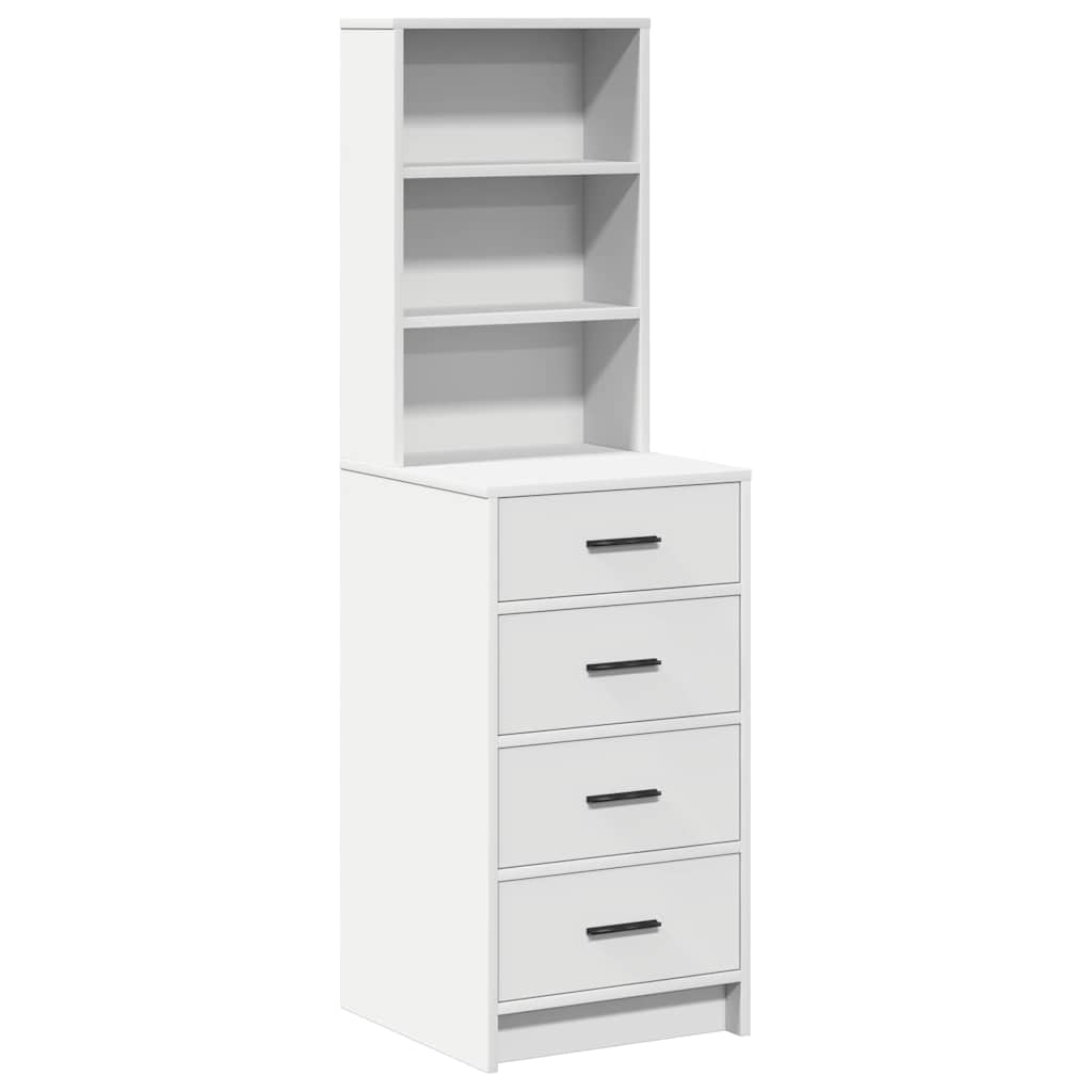 Highboard Hvid 40 x 41 x 135 cm Konstrueret træ