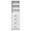 Highboard Hvid 40 x 41 x 135 cm Konstrueret træ