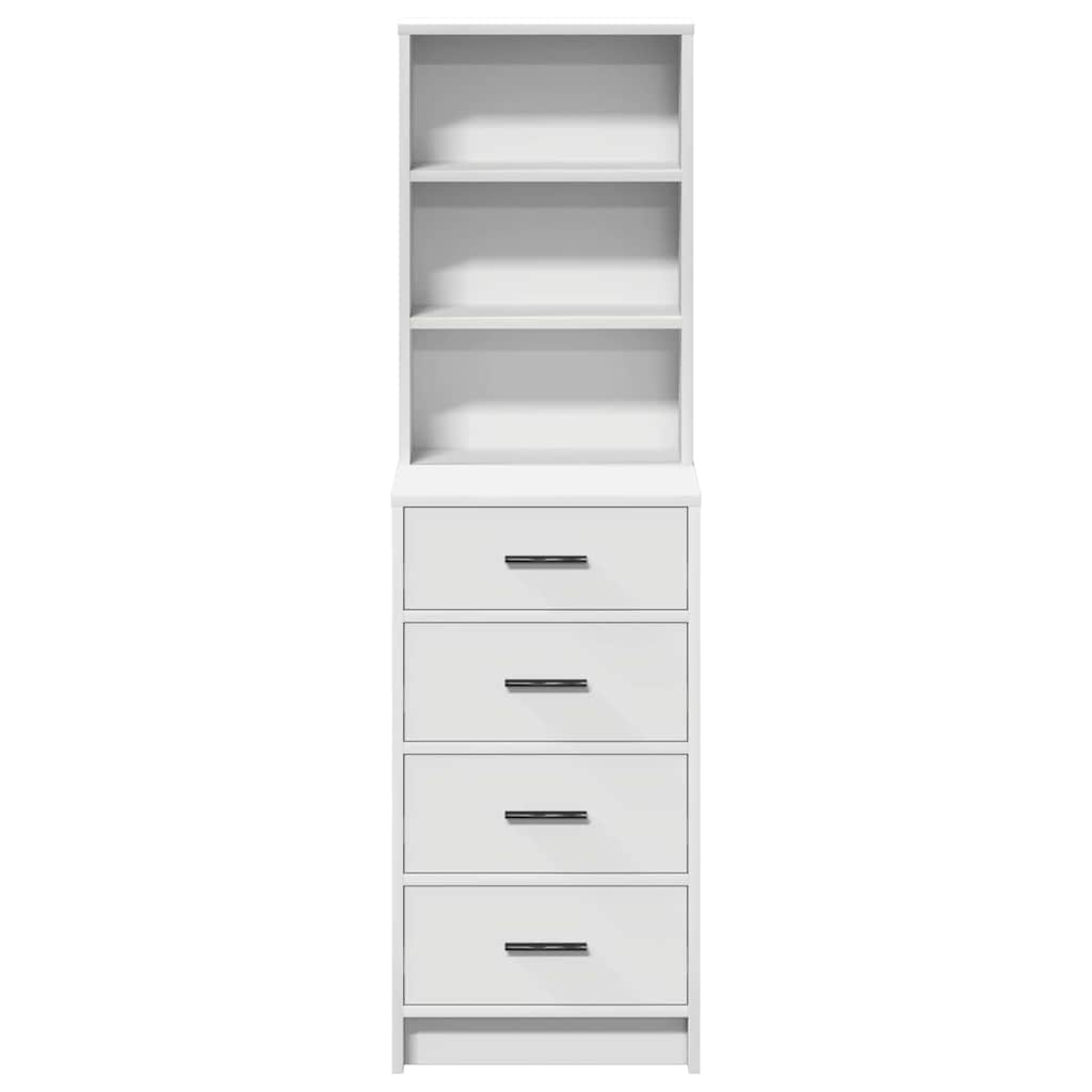 Highboard Hvid 40 x 41 x 135 cm Konstrueret træ