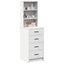Highboard Hvid 40 x 41 x 135 cm Konstrueret træ