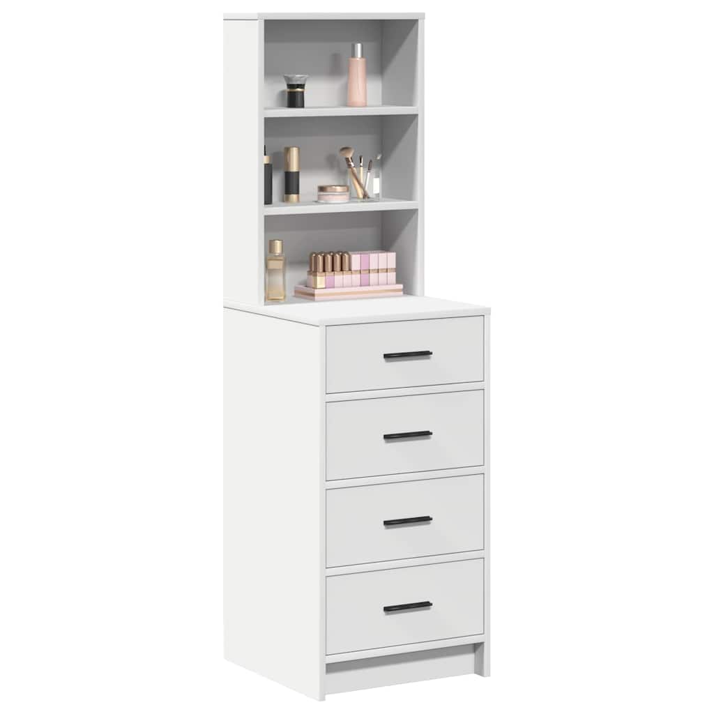 Highboard Hvid 40 x 41 x 135 cm Konstrueret træ