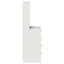 Highboard med skuffe Hvid 40 x 41 x 135 cm Konstrueret træ