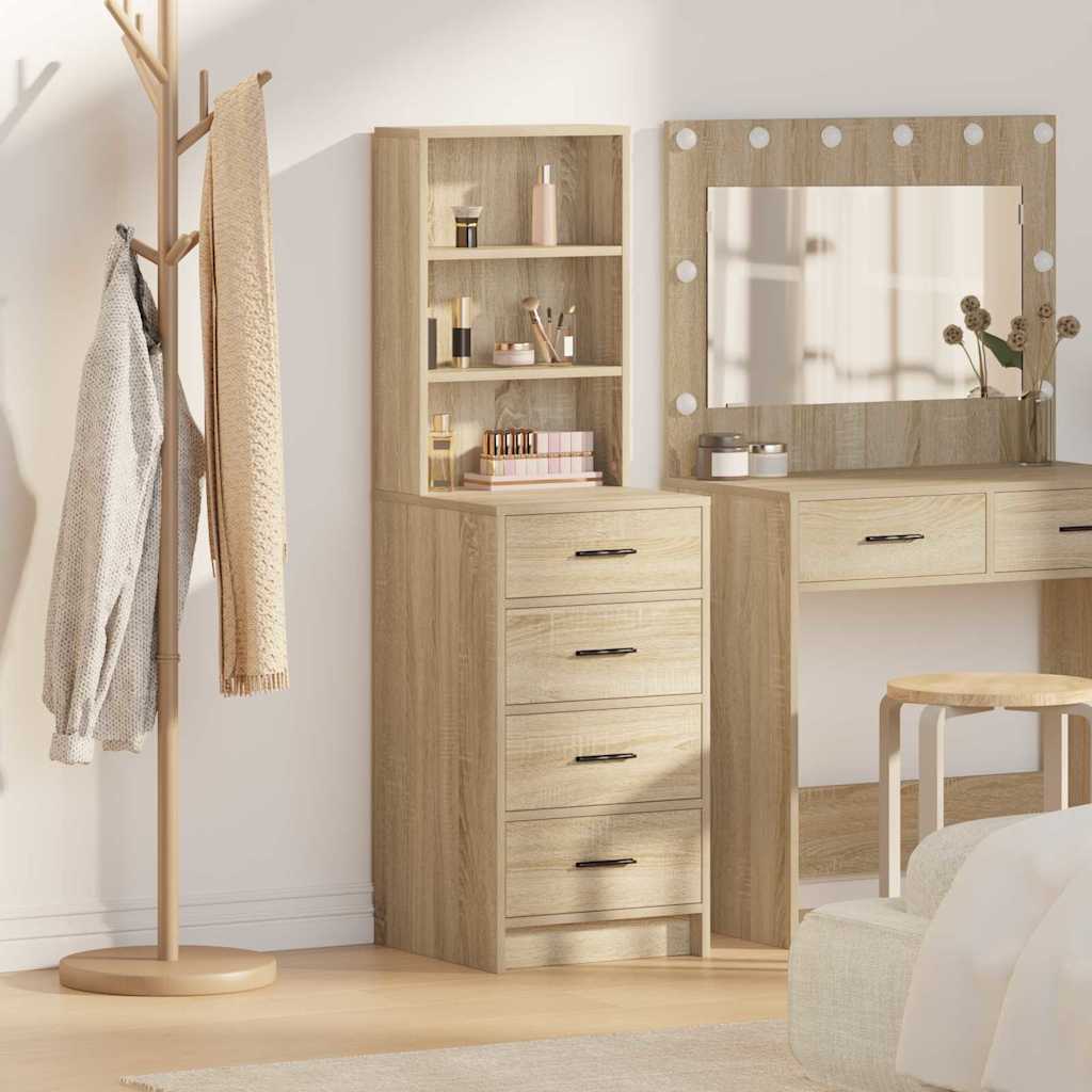 Highboard Sonoma-eg 40 x 41 x 135 cm Konstrueret træ