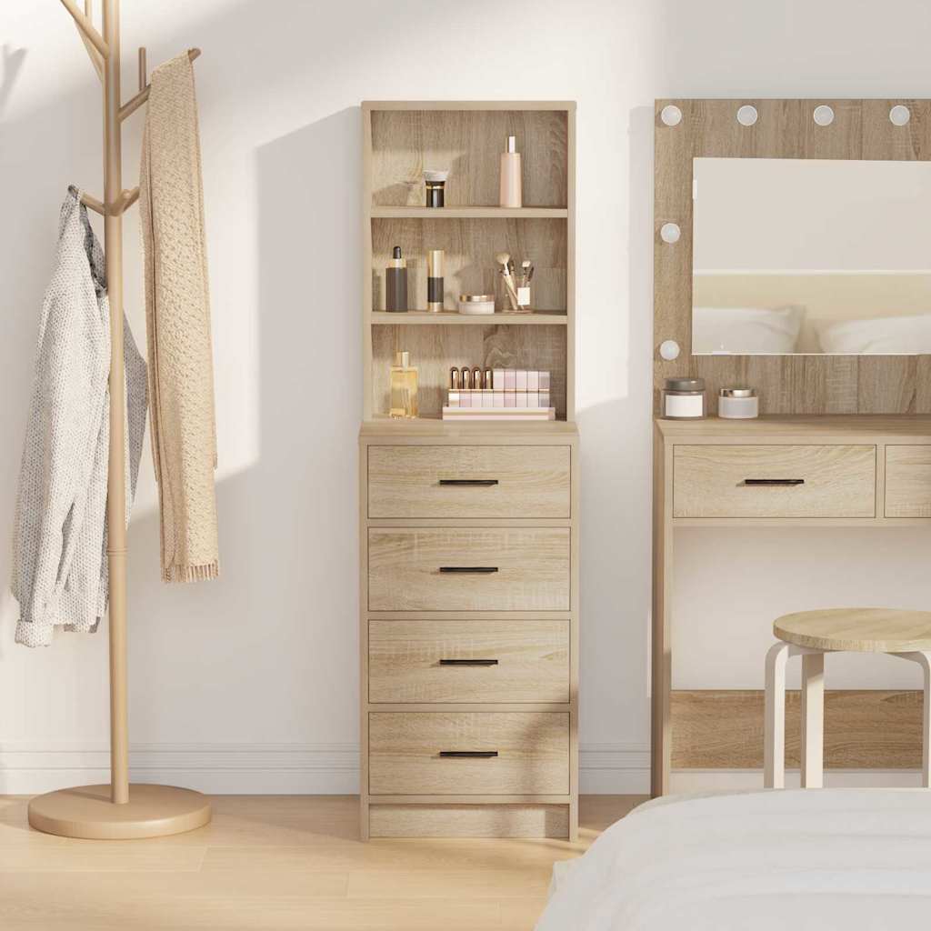 Highboard Sonoma-eg 40 x 41 x 135 cm Konstrueret træ